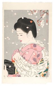 Five Customs of Modern Beauties / Shower of Blossoms / Shimura Tatsumi