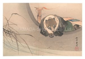 暁斎「狸」