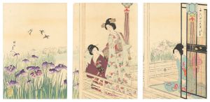 周延「千代田の大奥　花菖蒲」
