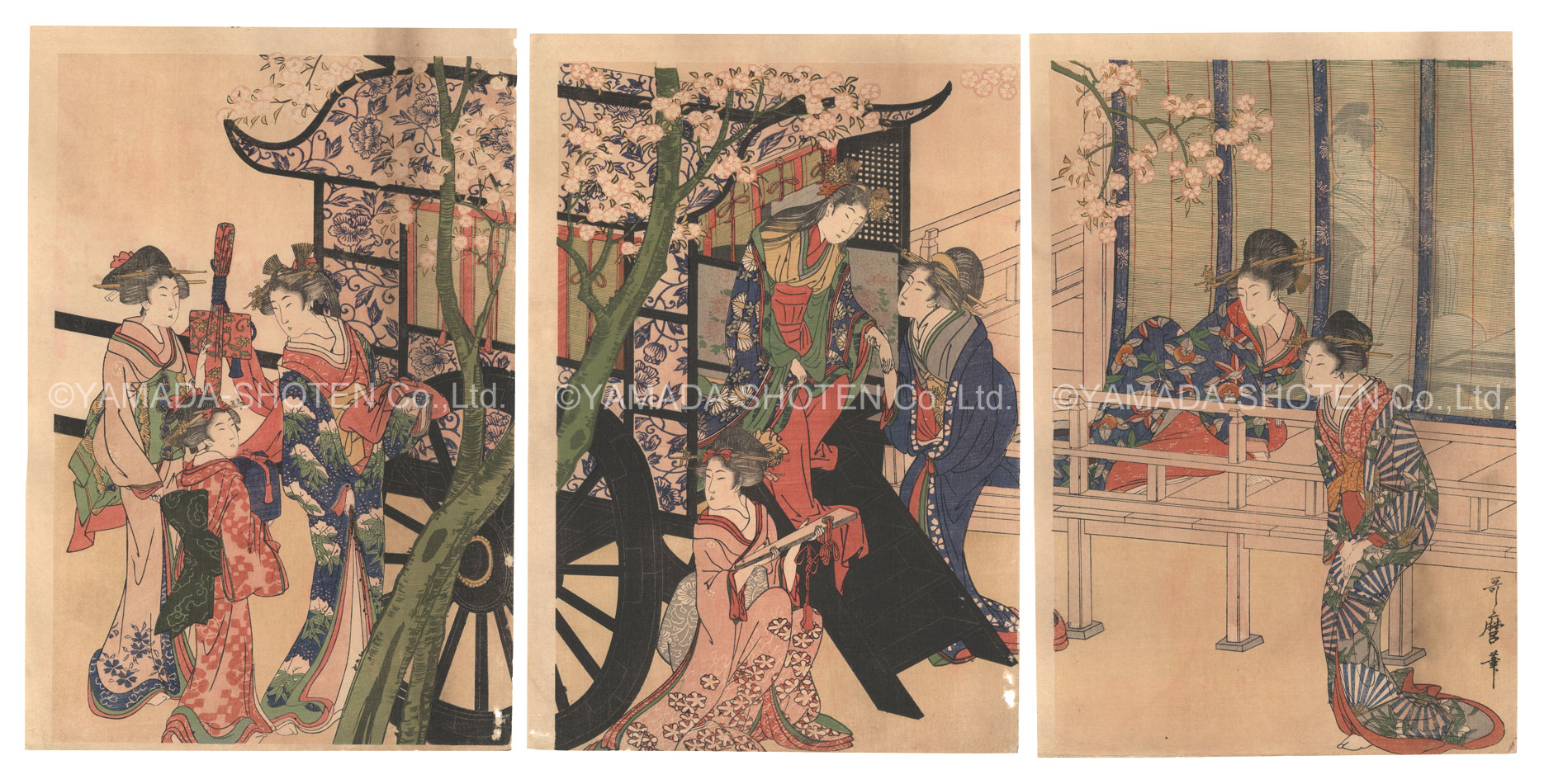 Utamaro “Beauties【Reproduction】”