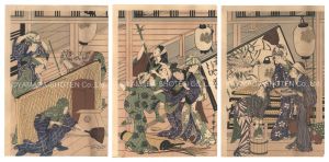 Utamaro / People Getting Rid of Mice (tentative title)【Reproduction】 [鼠退治（仮題）【復刻版】]