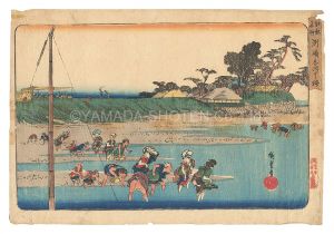 江都名所 洲崎しほ干狩 / 広重初代