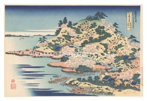 北斎「諸国名橋奇覧　摂州阿治川口天保山【復刻版】」