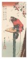 Pet Monkey and Cherry Blossoms......