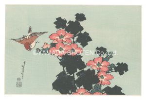 北斎「雀と芙蓉【復刻版】」