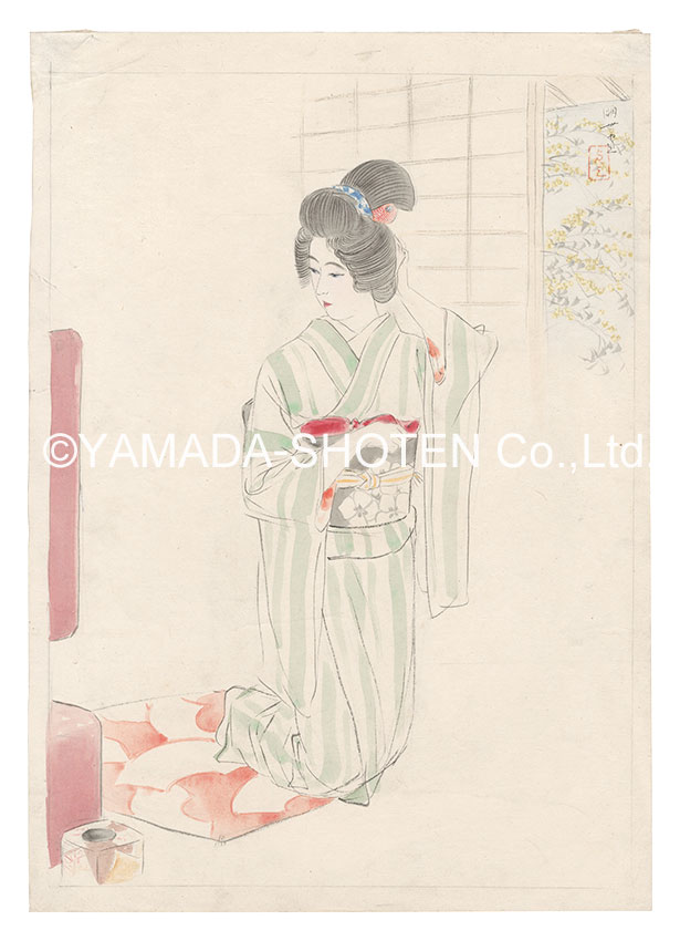 神保朋世「自筆画稿　春昼」