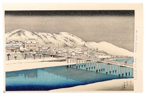 Hashiguchi Goyo / The Great Bridge at Sanjo in Kyoto【Reproduction】