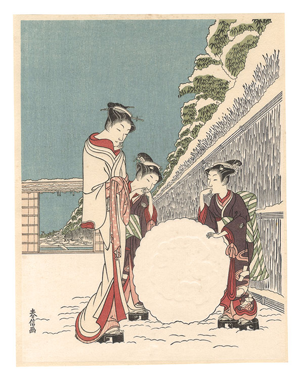 Harunobu “Sight after snow【Reproduction】”