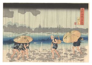 View of Onmaya Embankment in the Eastern Capital【Reproduction】 / Kuniyoshi