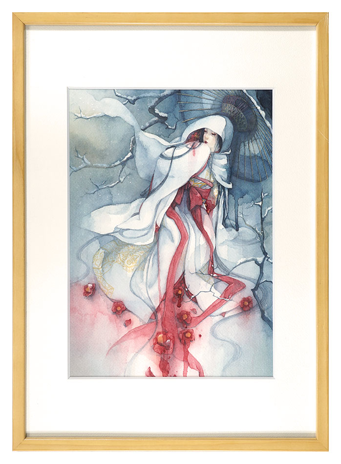 朱華「落椿」