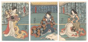 芝居絵　／　豊国三代