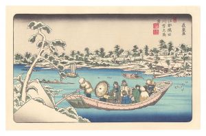 Snow sight of Sumida river in Edo【Reproduction】 / Eisen