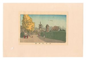 True Pictures of Famous Places of Tokyo / Yanaka Tenno-ji Temple / Yasuji,Tankei
