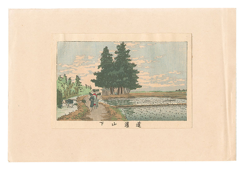Yasuji,Tankei “True Pictures of Famous Places of Tokyo / At the Foot of Do'kan Hill”