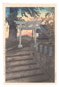 Evening Sky at Suwa Shrine, Nippori