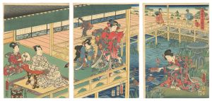 Toyokuni III / Genji in the Twelve Months / The Fifth Month [源氏十二ヶ月之内　皐月]
