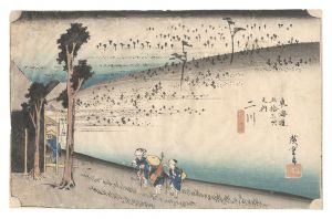 東海道五十三次之内 二川 猿ヶ馬場 / 広重初代