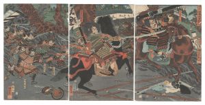 国芳「倶利伽羅谷勇戦図」