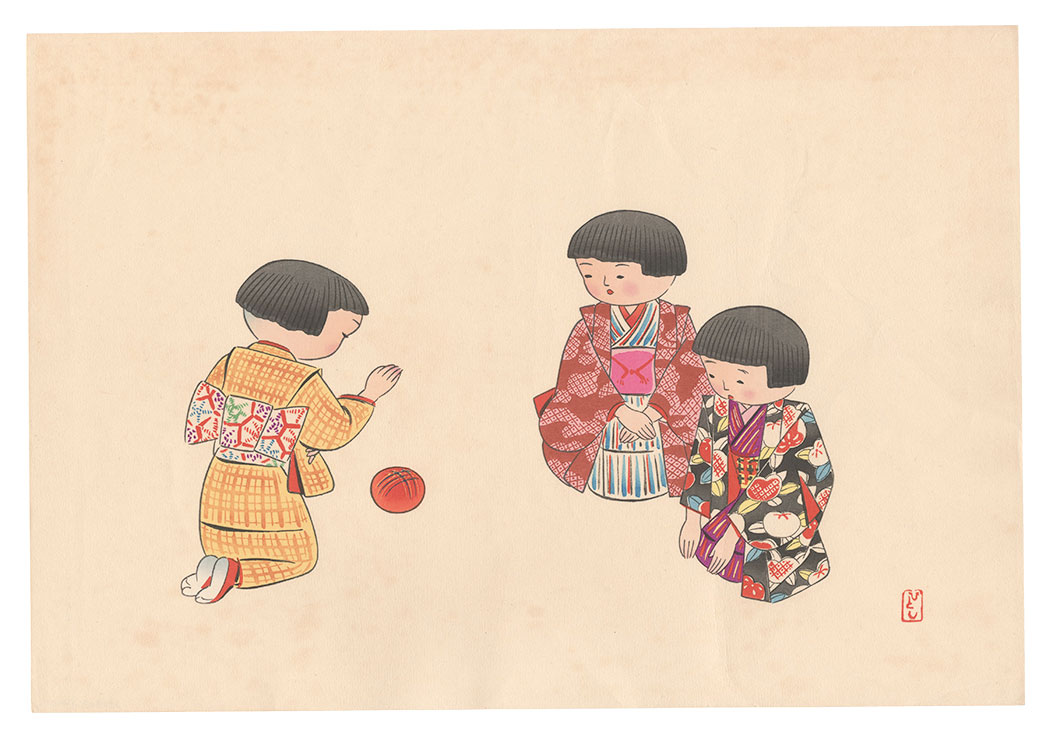 清原斉「鞠つき（仮題）」
