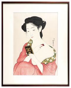 <strong>Hashiguchi Goyo</strong><br>Woman Applying Make-up【Reprodu......