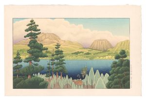 Okuyama Gihachiro / Fresh Green at Lake Ashinoko, Hakone