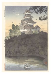 信州松本城　／　笠松紫浪