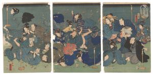 Golden Flowers in Full Bloom / Kuniyoshi