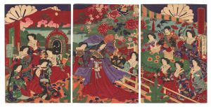花の色調の一ふし　／　周延