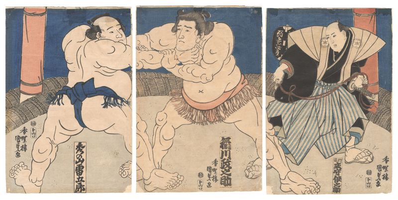 国貞初代「相撲絵」