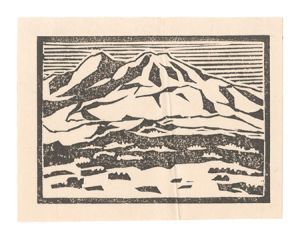 Snow on the Mountains, Kyushu Alps / Muto Kanichi