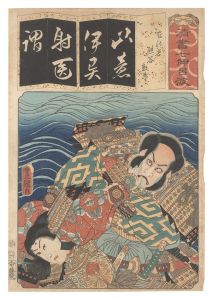 清書七伊呂波　い いちの谷 熊谷 敦盛　／　豊国三代