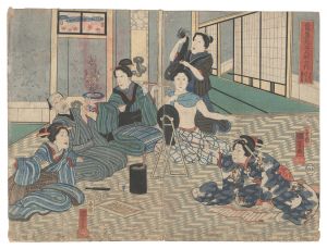 Selected Modern Lifesized Dolls / Inside the Temporary Rental Room / Kuniyoshi