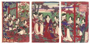 Excursion to Hama-goten Gardens in Autumn / Kunichika