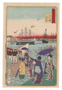 国利「東京名所之内　永代橋風景」