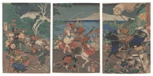 The Battle of the Koromo River in the Ninth Month of 1062 / Yoshitora