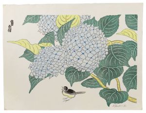 徳力富吉郎「紫陽花（仮題）」