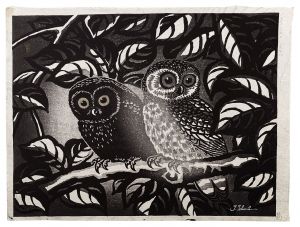 <strong>Tokuriki Tomikichiro</strong><br>Two Owls
