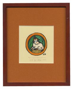 Tri-color Hare Plate / Hiratsuka Unichi