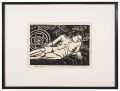 Nude Figure of Reclining Woman