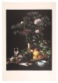 Peony and fruit basket