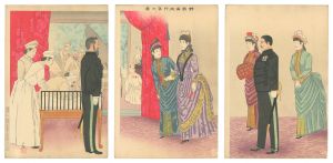 Visit of the Empress to the Field Hospital / Kiyochika