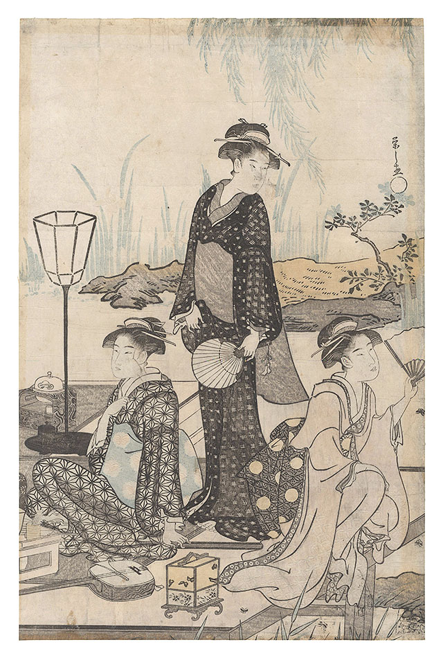 Eishi “Genji in Fashionable Modern Guise / Hotaru”