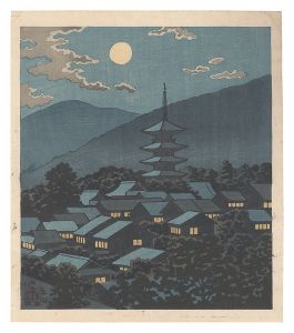 京洛名所　東山月　／　浅野竹二
