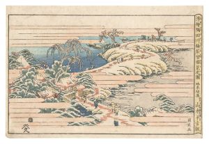 浮絵 隅田川梅若宮雪見之図　／　国虎
