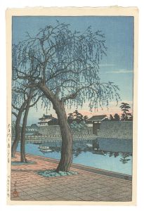 Spring Evening at the O'temon Gate / Kawase Hasui