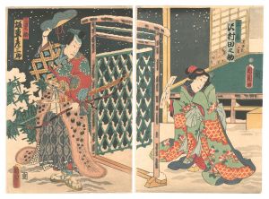 国周「宝九字匣曙曽我」
