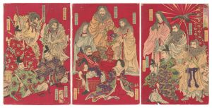 本朝拝神貴皇鏡 / 周延
