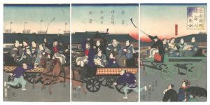 見立評判諸商人馬車乗合