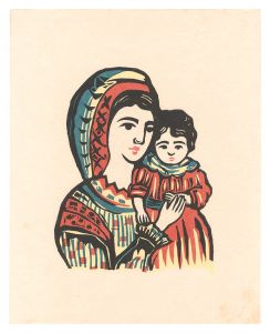 Mother and Her Child (Holding a Child) / Nagase Yoshiro