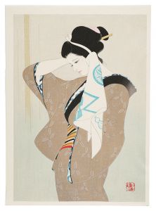 湯上り / 岩田専太郎